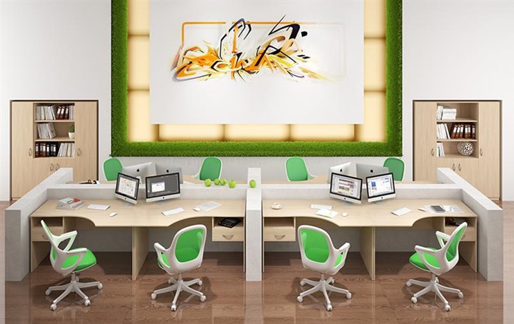 Офисный набор мебели SIMPLE с эргономичными столами и тумбами в Нальчике - изображение 6